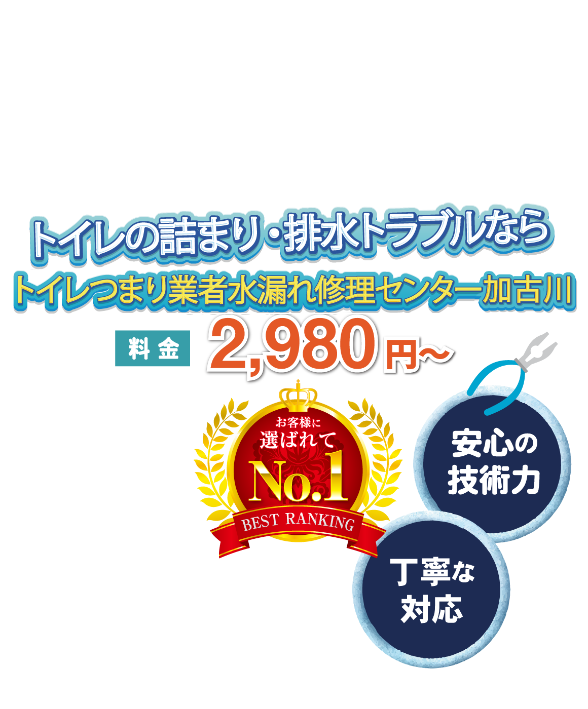 お風呂やトイレでの水漏れ・排水管など水回りの修理